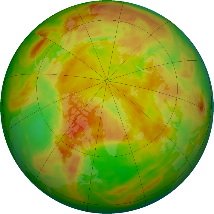 Arctic ozone map for 09 May 1989